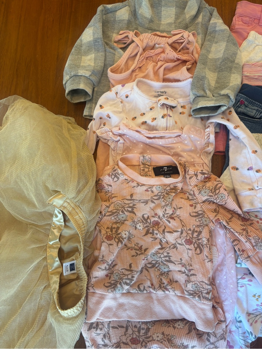 6-12 Month Mixed Girls Pink and Pastel Clothing Lot - Picture 3 of 3